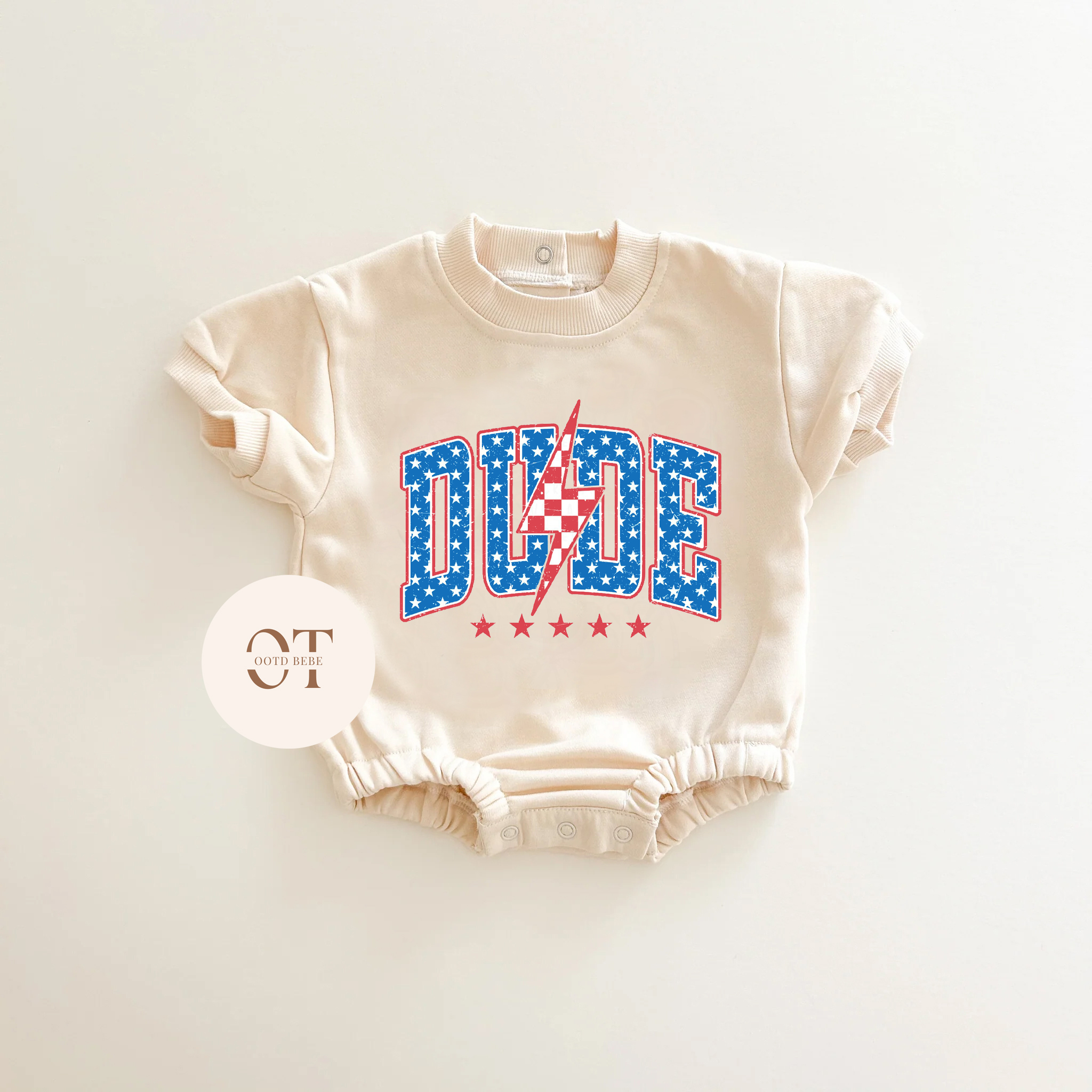 Baby Dude Independence Day Romper