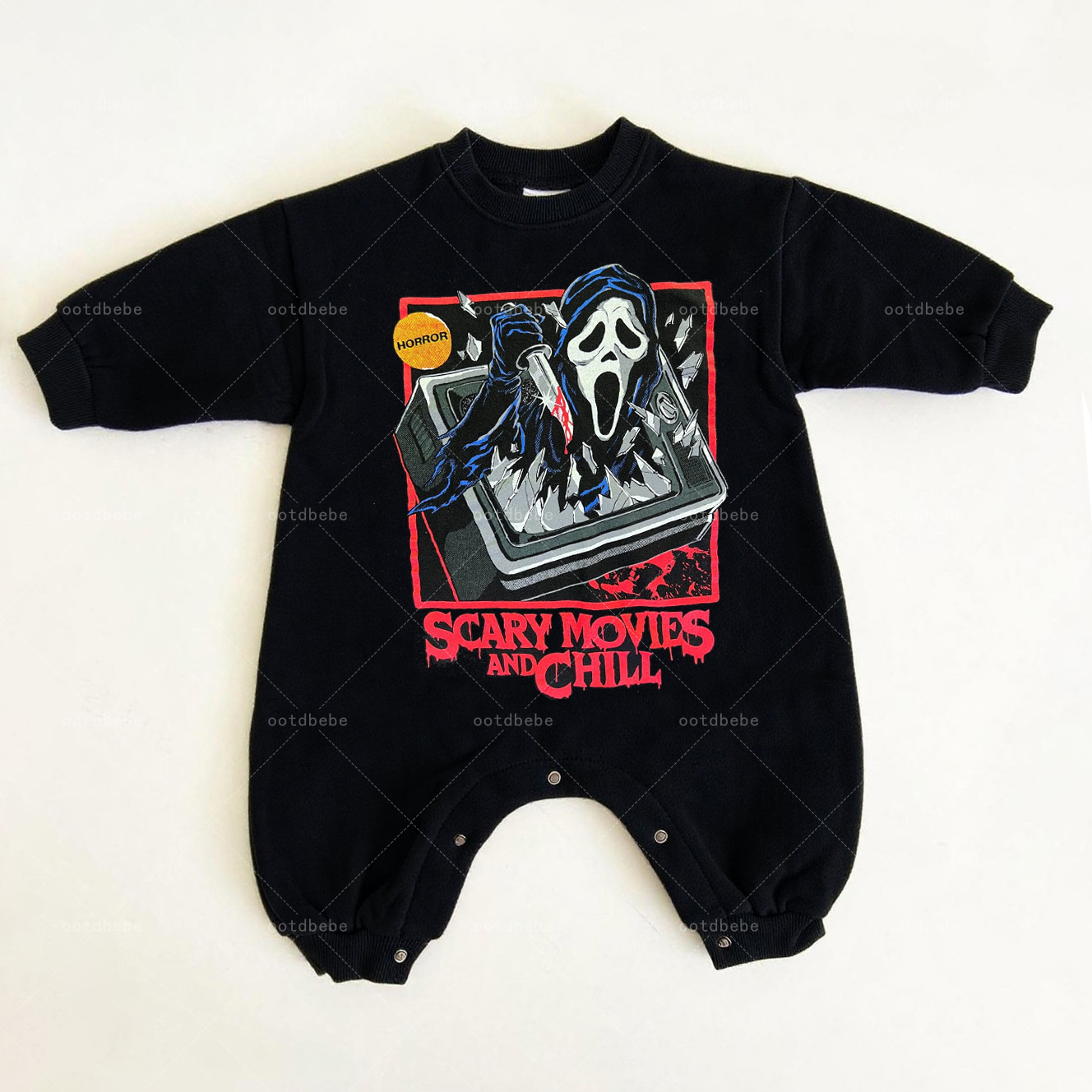 Baby Scary Movies And Chill Jumpsuit