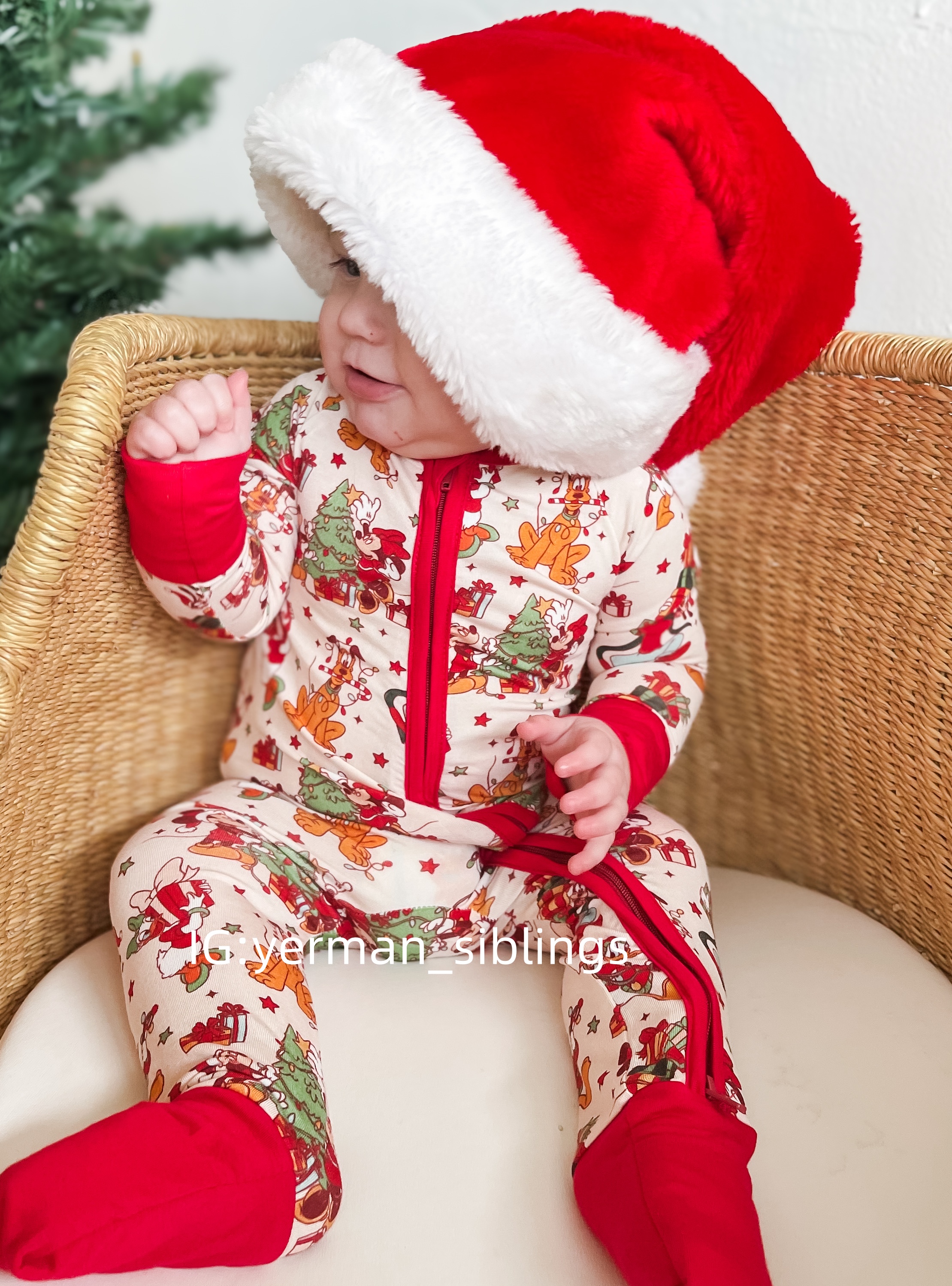 Newborn Christmas Bamboo Sleeper
