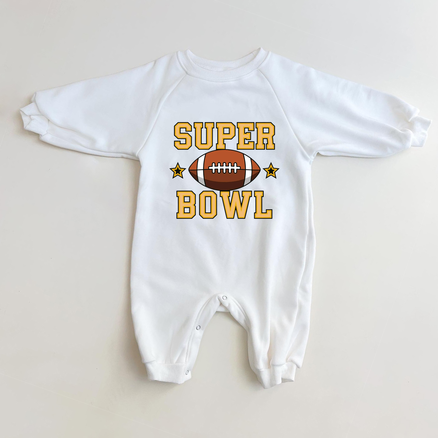 Baby Superbowl Football Jumpsuit