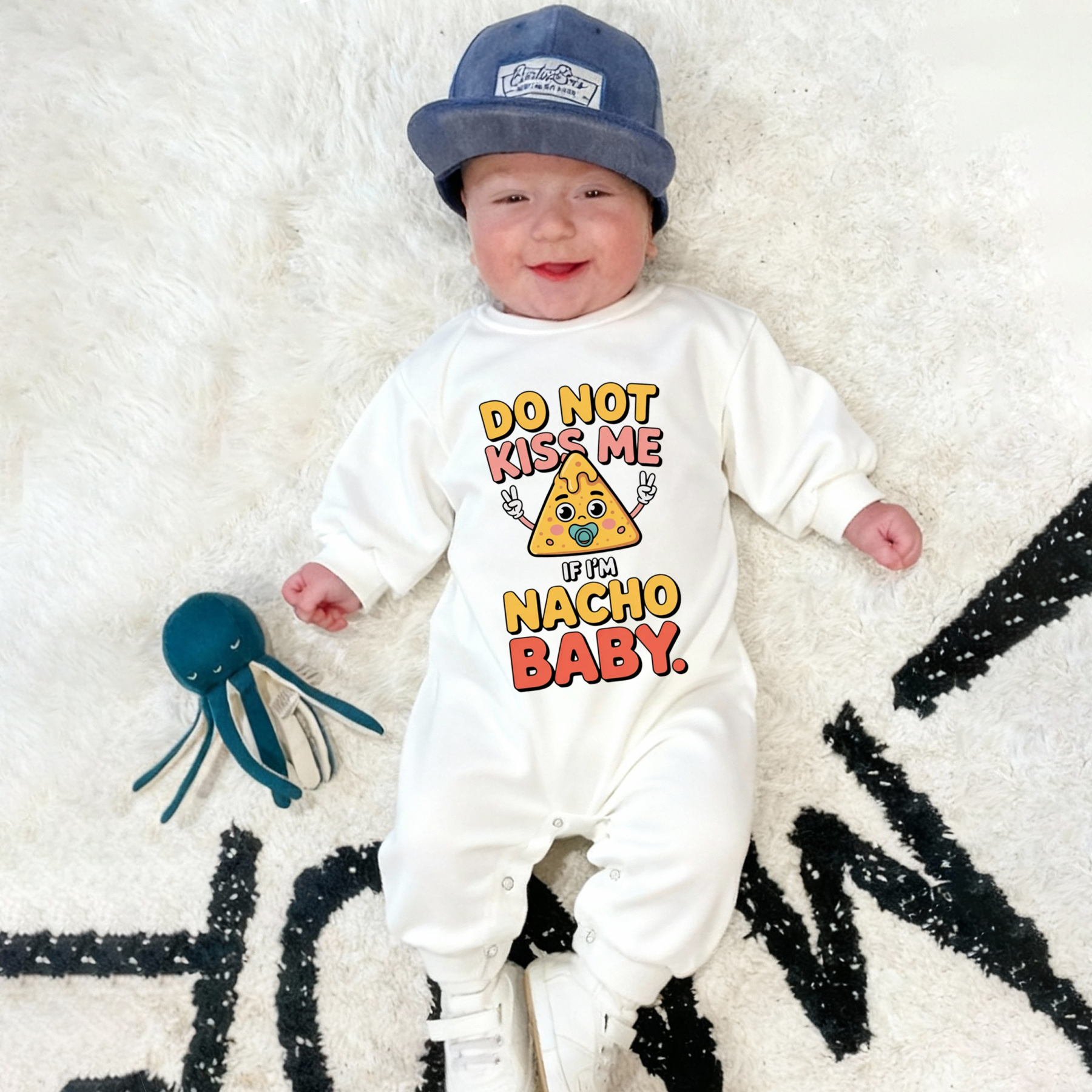 Baby Do Not Kiss Me If I'm Nacho Baby Jumpsuit