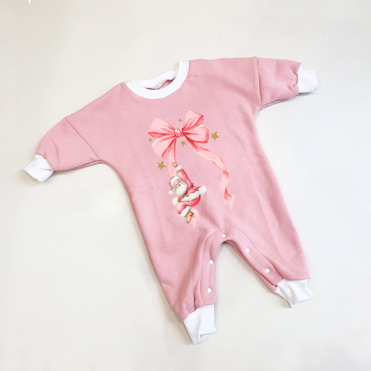 Baby Santa Claus Bow Jumpsuit