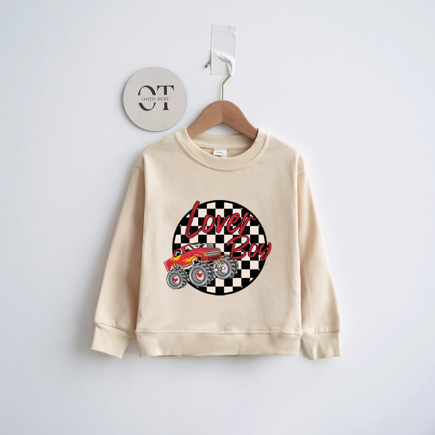 Toddler Lover Boy Truck Sweatshirt