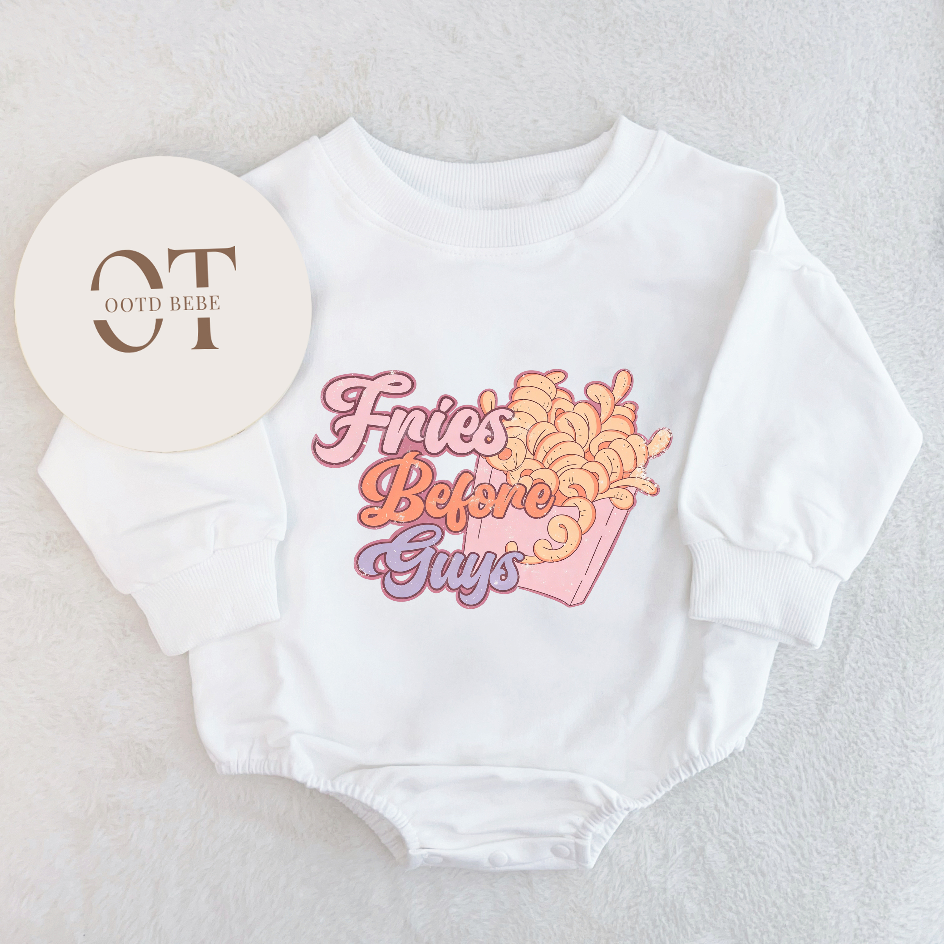 Baby Fries Before Guys Romper