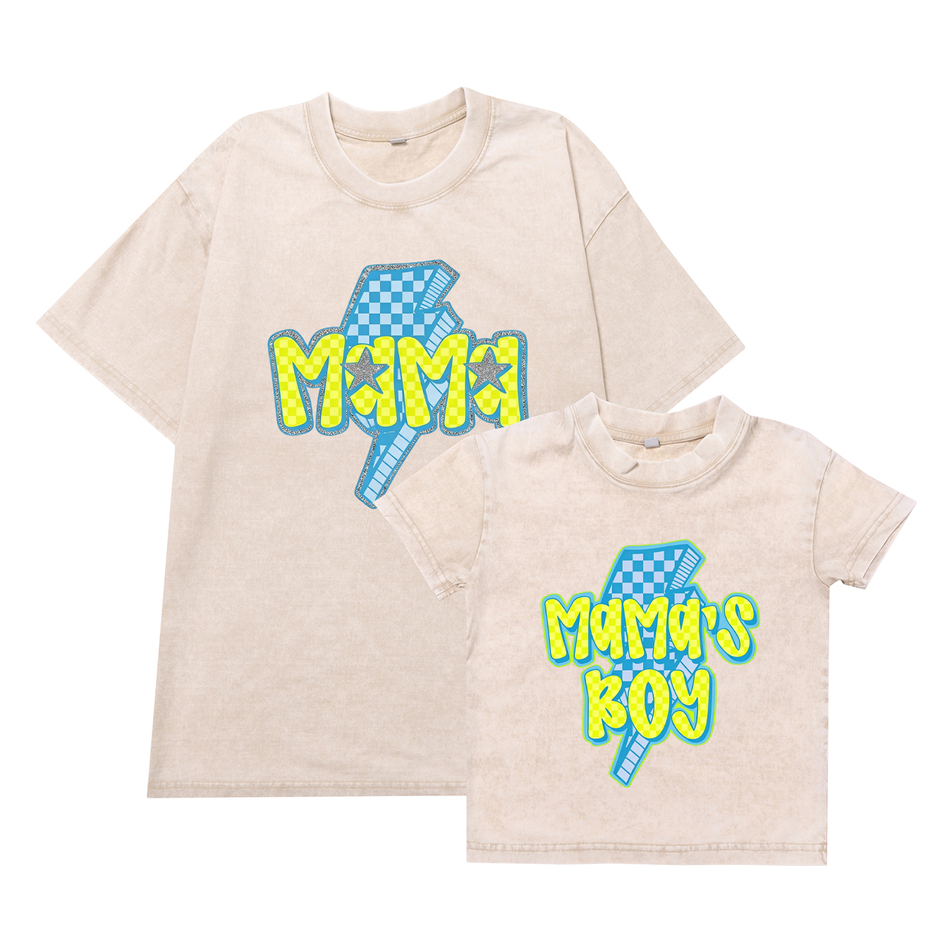 Mama And Mama's Boy  Lightning Matching Clothing