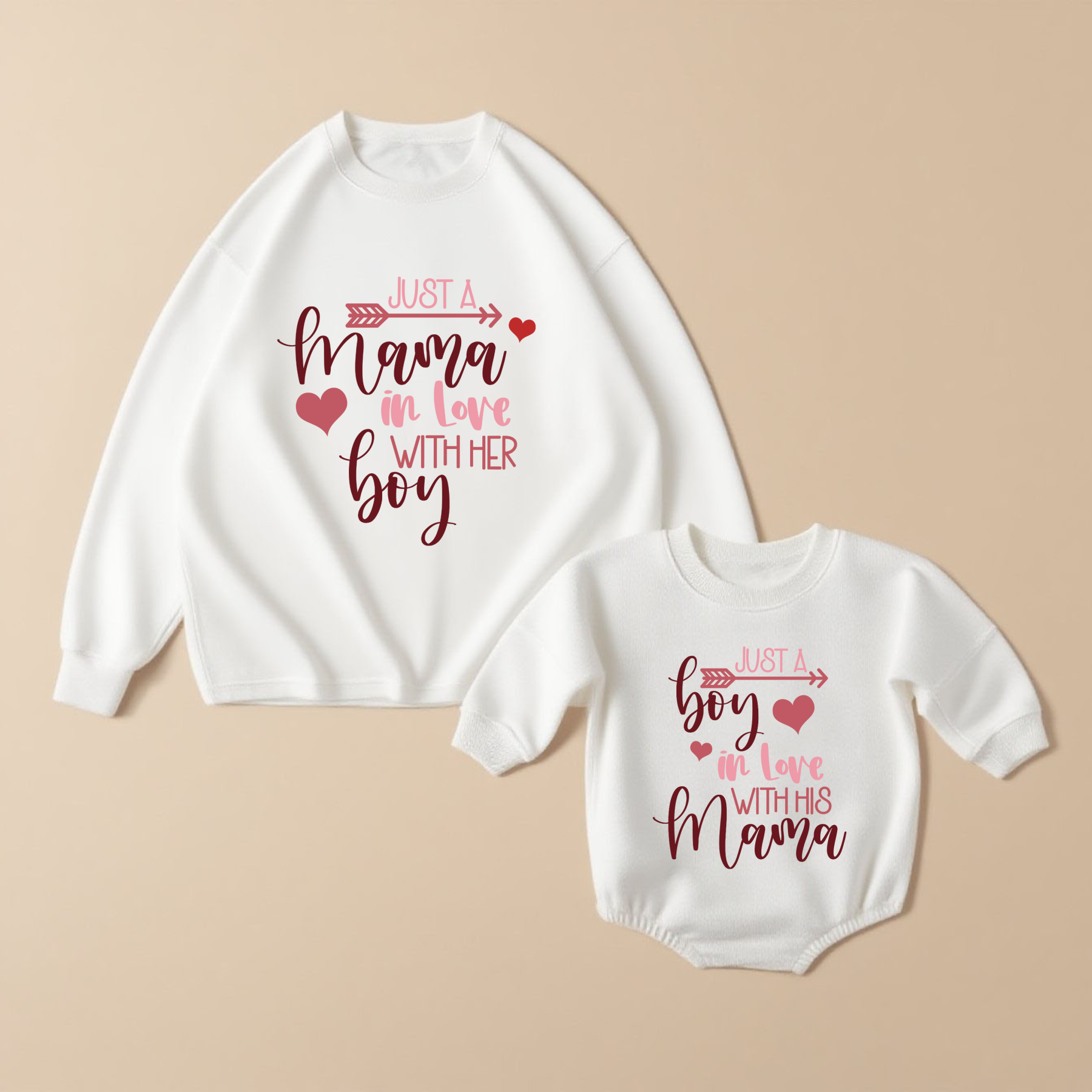 Just A Mama In Love With Her Boy & Just A Boy In Love With Her Mama Matching Clothing