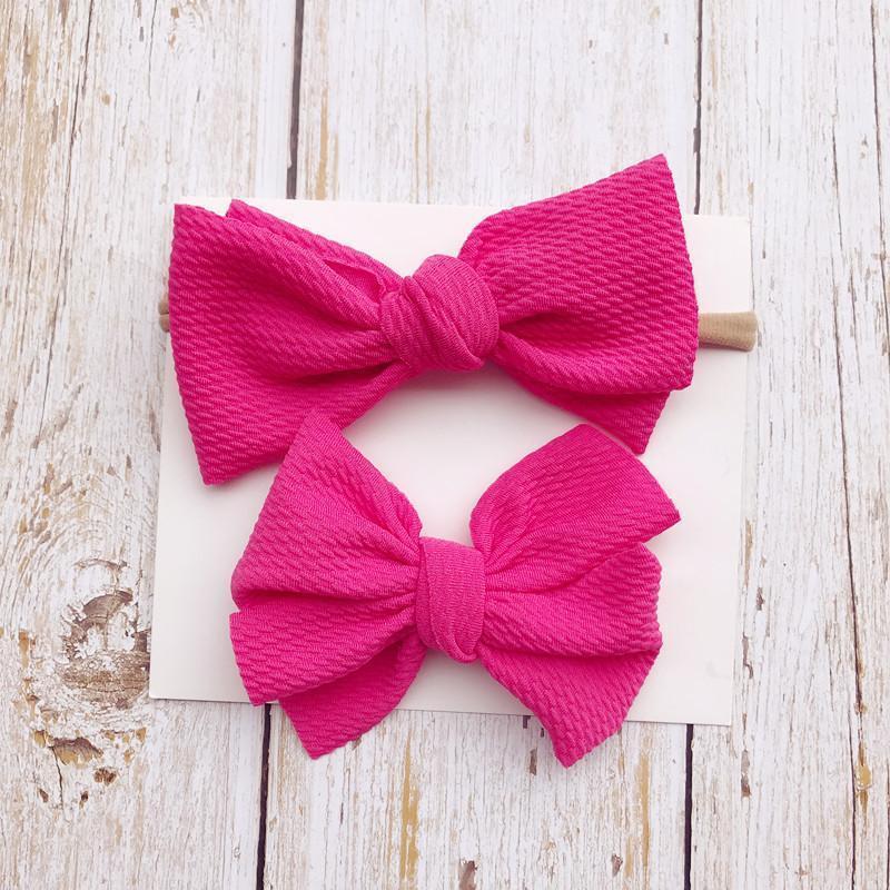2-Piece Baby Bow Hair Band + Hair Clip-visikids