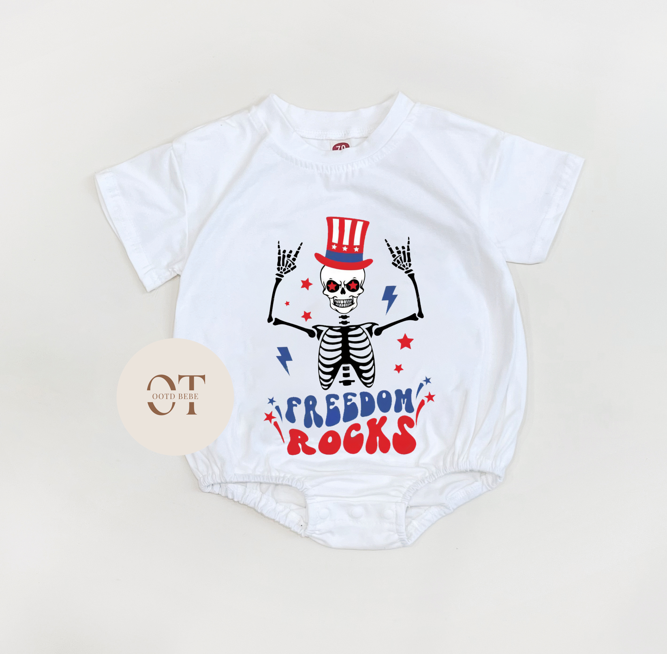 Baby Freedom Rocks Romper