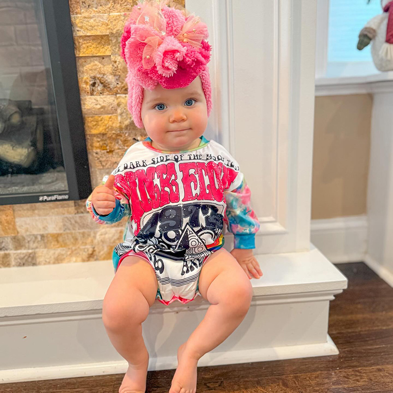 Baby Pink Floyd Romper