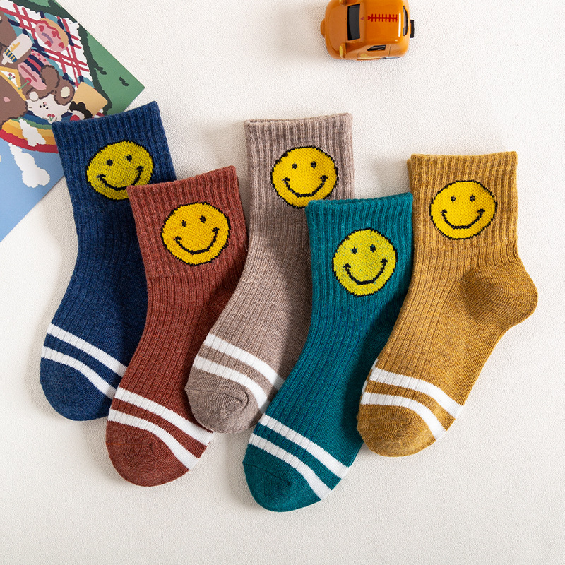 Baby Smiley Bear Sock