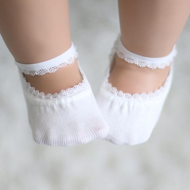 Summer Lace Cotton Boat Socks-visikids