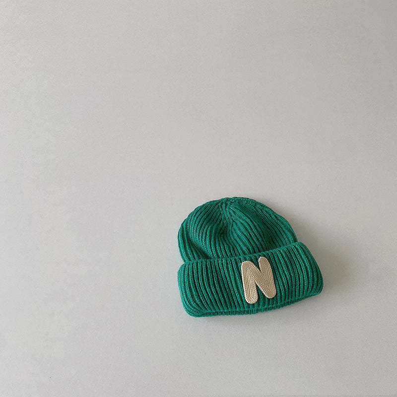 Baby Alphabet Knit Beanie