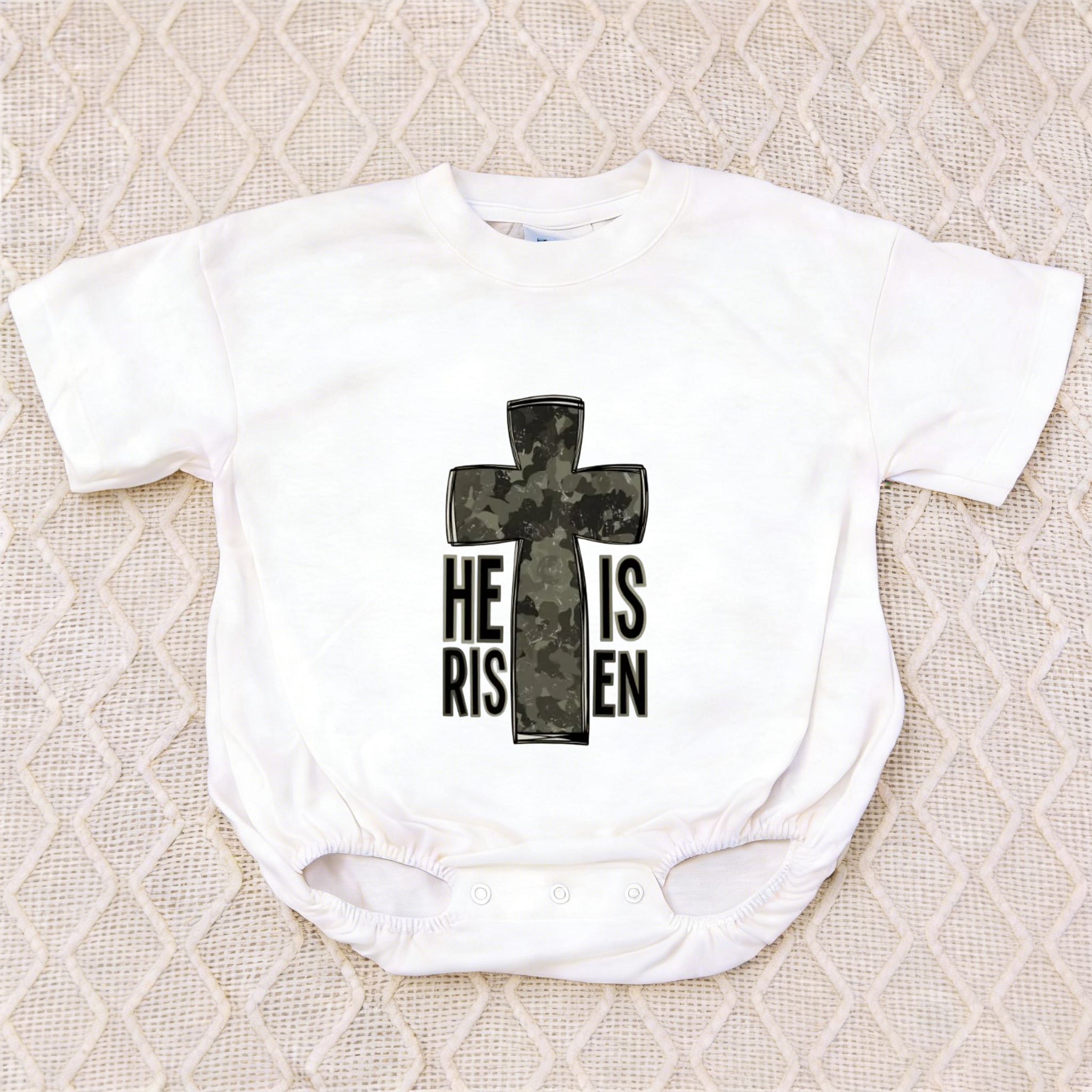 Baby He Is Risen Romper