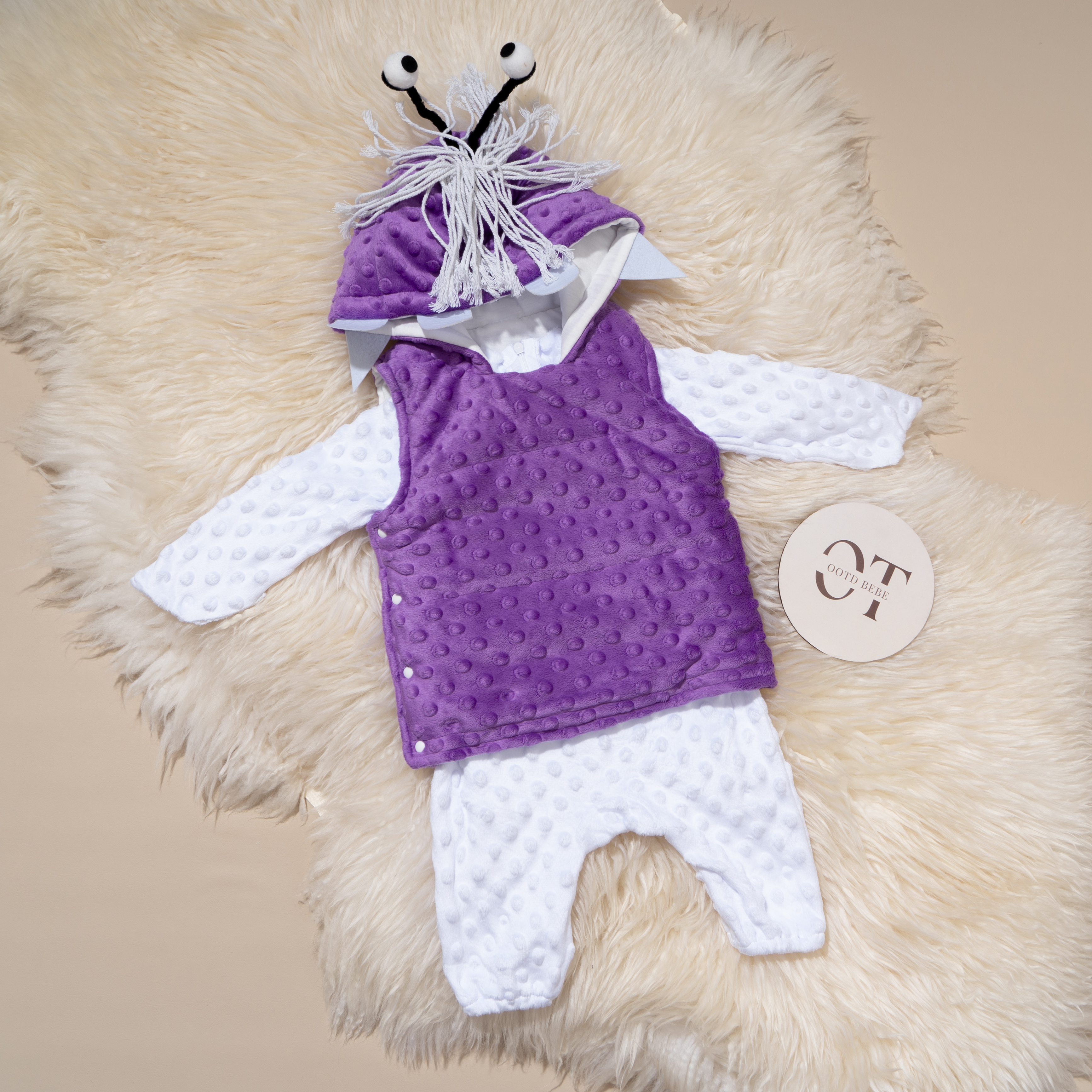 Boo Monsters Romper costume Set