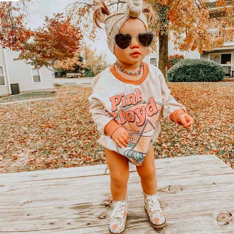 Baby Pink Floyd Romper.