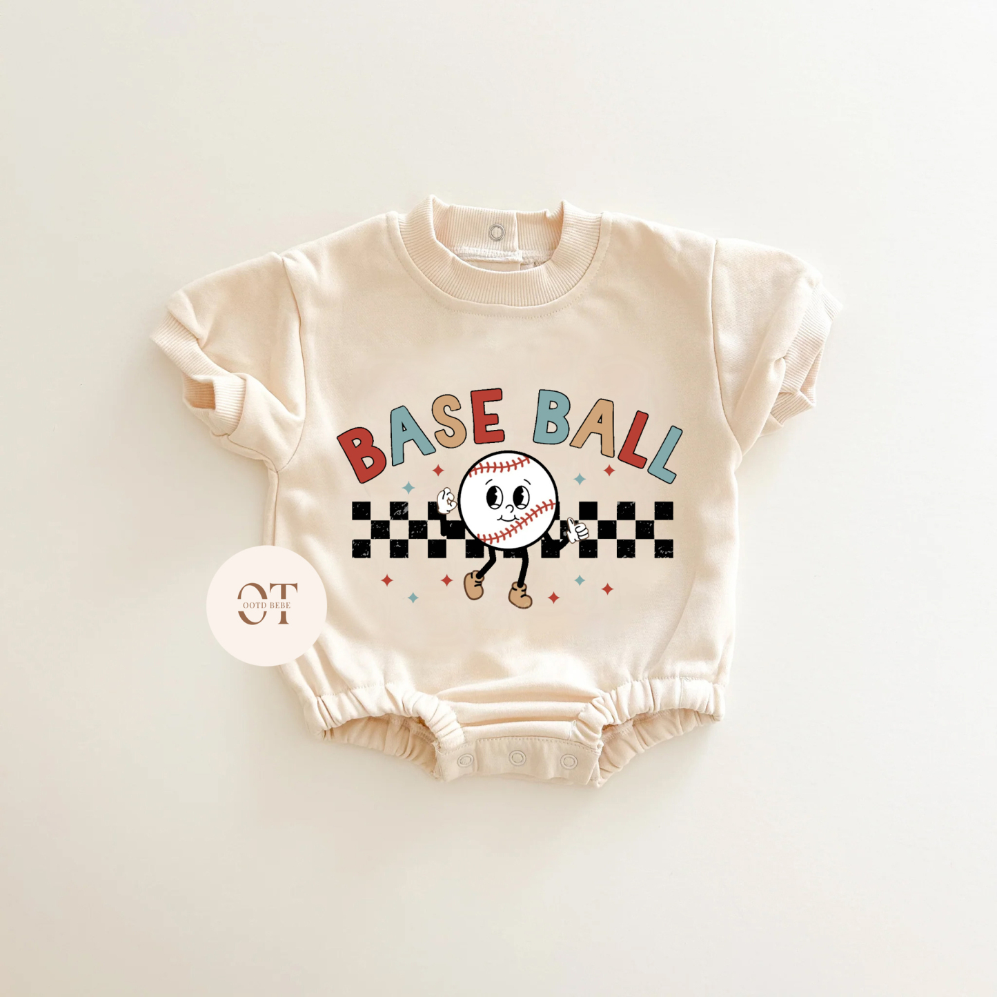Baby Baseball Romper