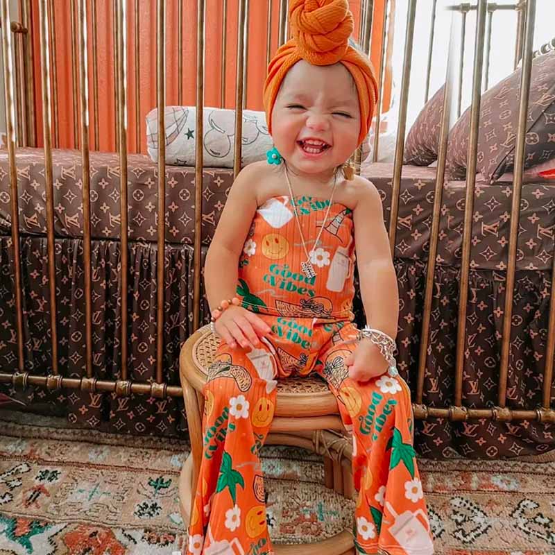 Baby Girl Print ROMPER.