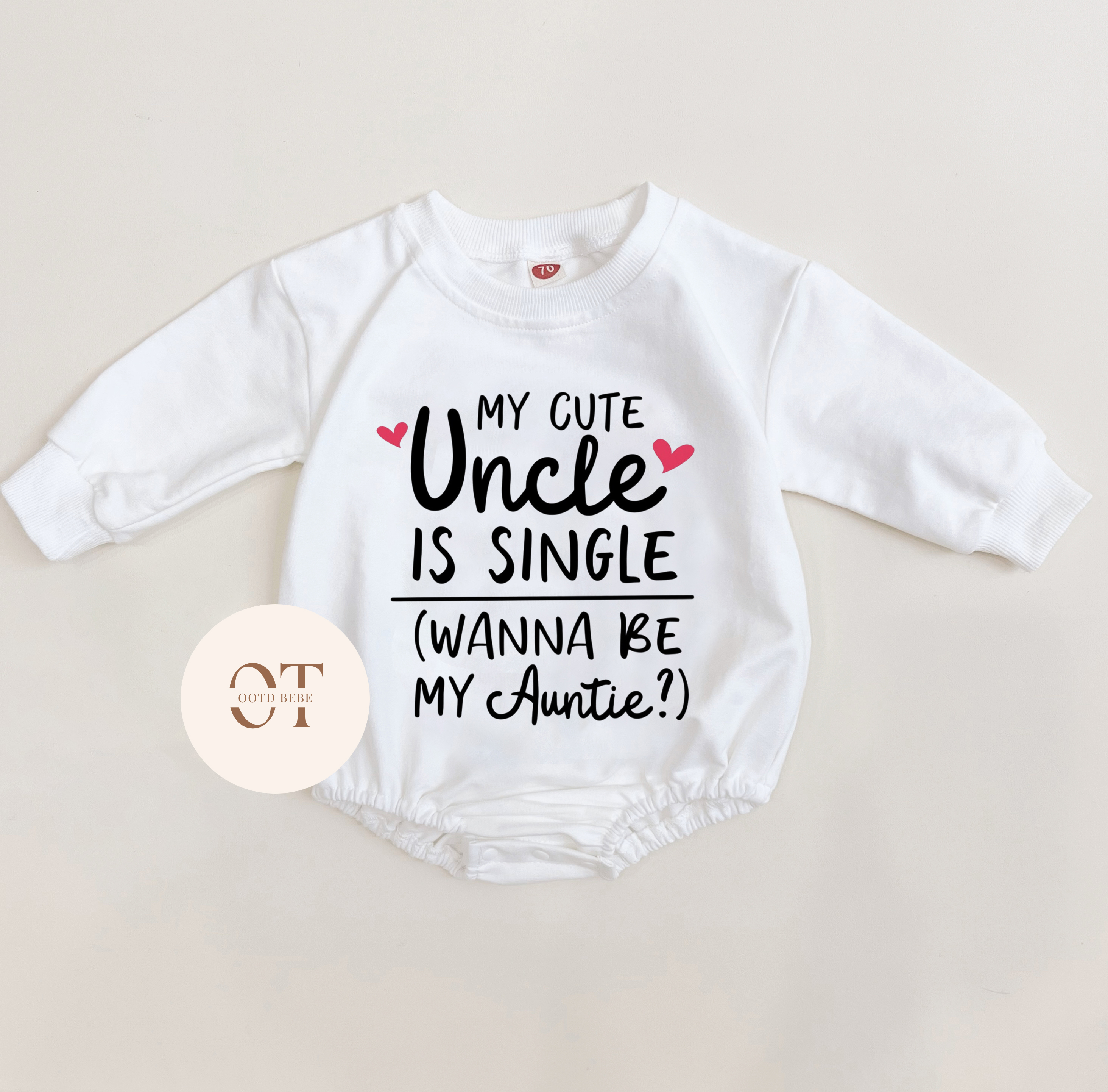 Baby My Cute Uncle Is Single Wanna Be My Auntie Romper