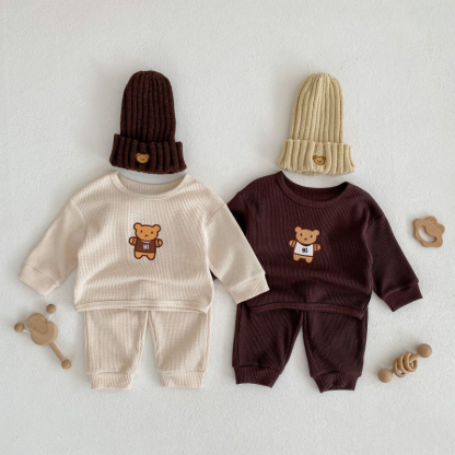 Baby Bear Embroidered Set