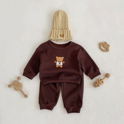 Baby Bear Embroidered Set