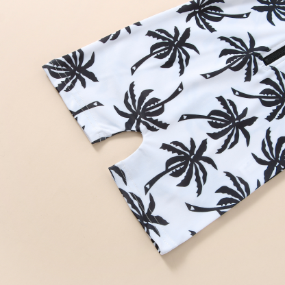 Boys Coconut Tree Swimsuit with Hat