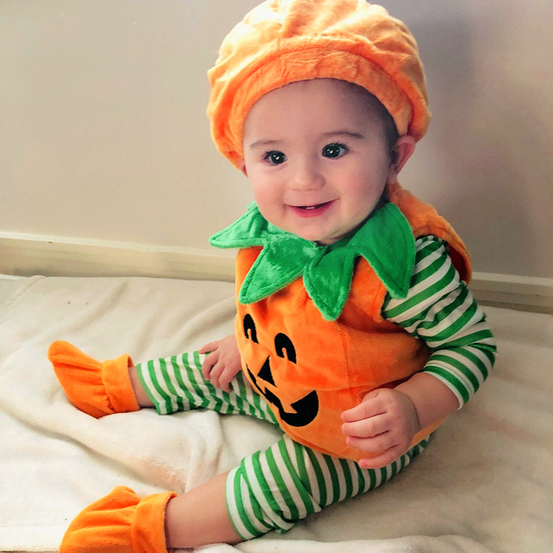 Baby Pumpkin Costume Romper