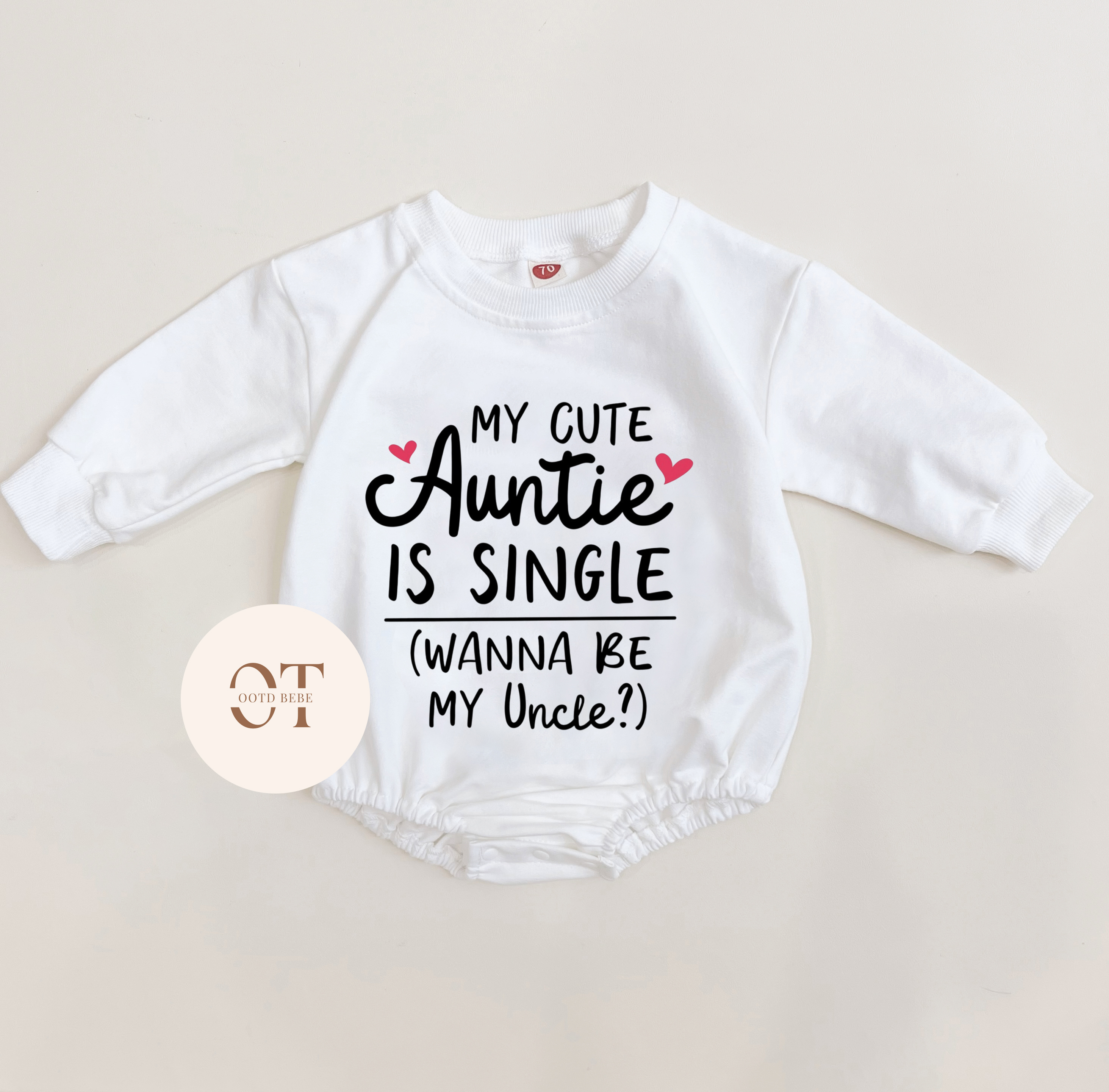 Baby My Cute Auntie Is Single Wanna Be My Uncle Romper