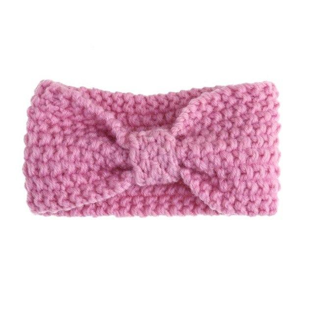 Baby Knit Crochet Bow Headband Infant Warm Hair Bands turban-visikids