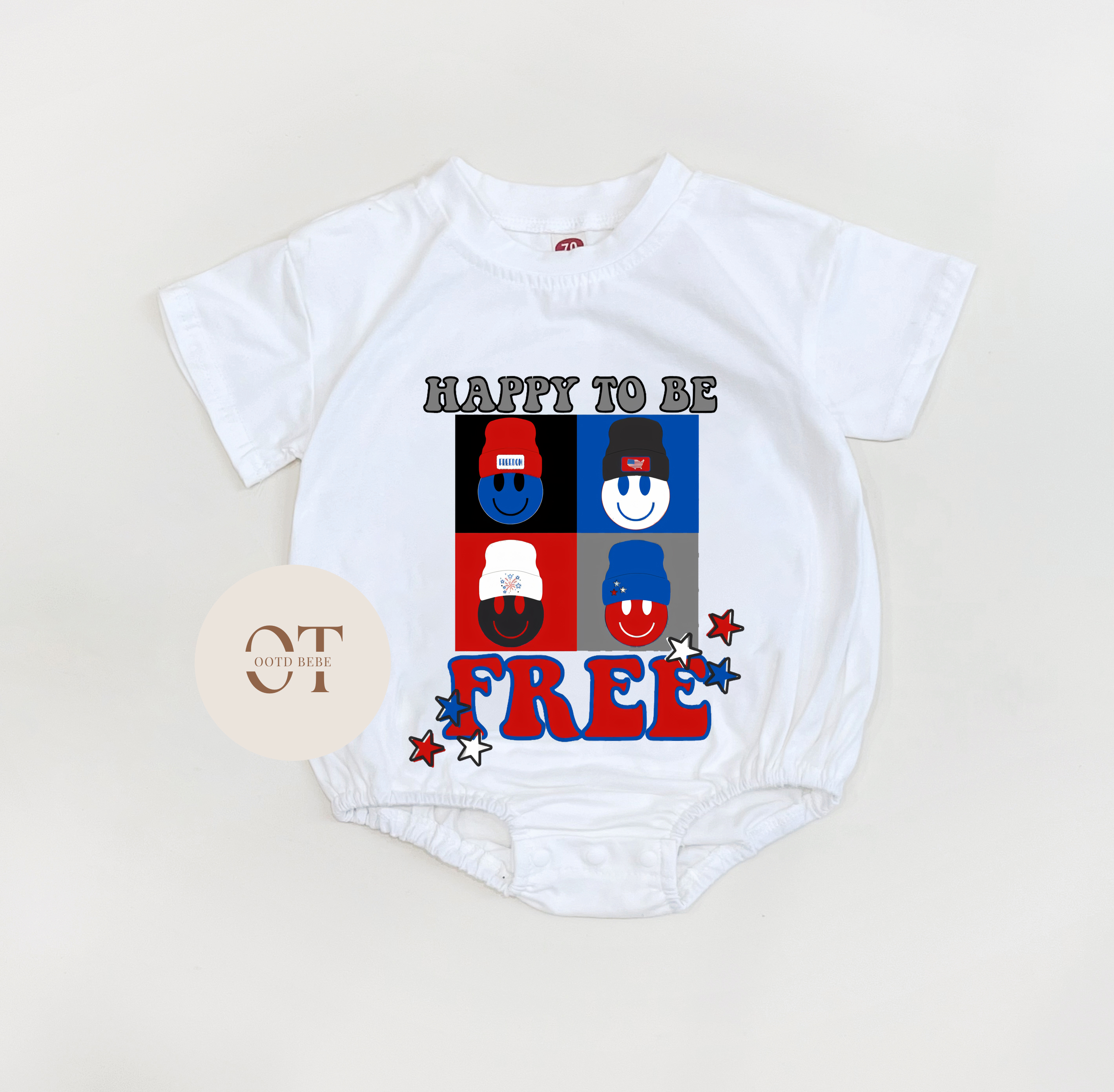 Baby Happy To Be Free Romper