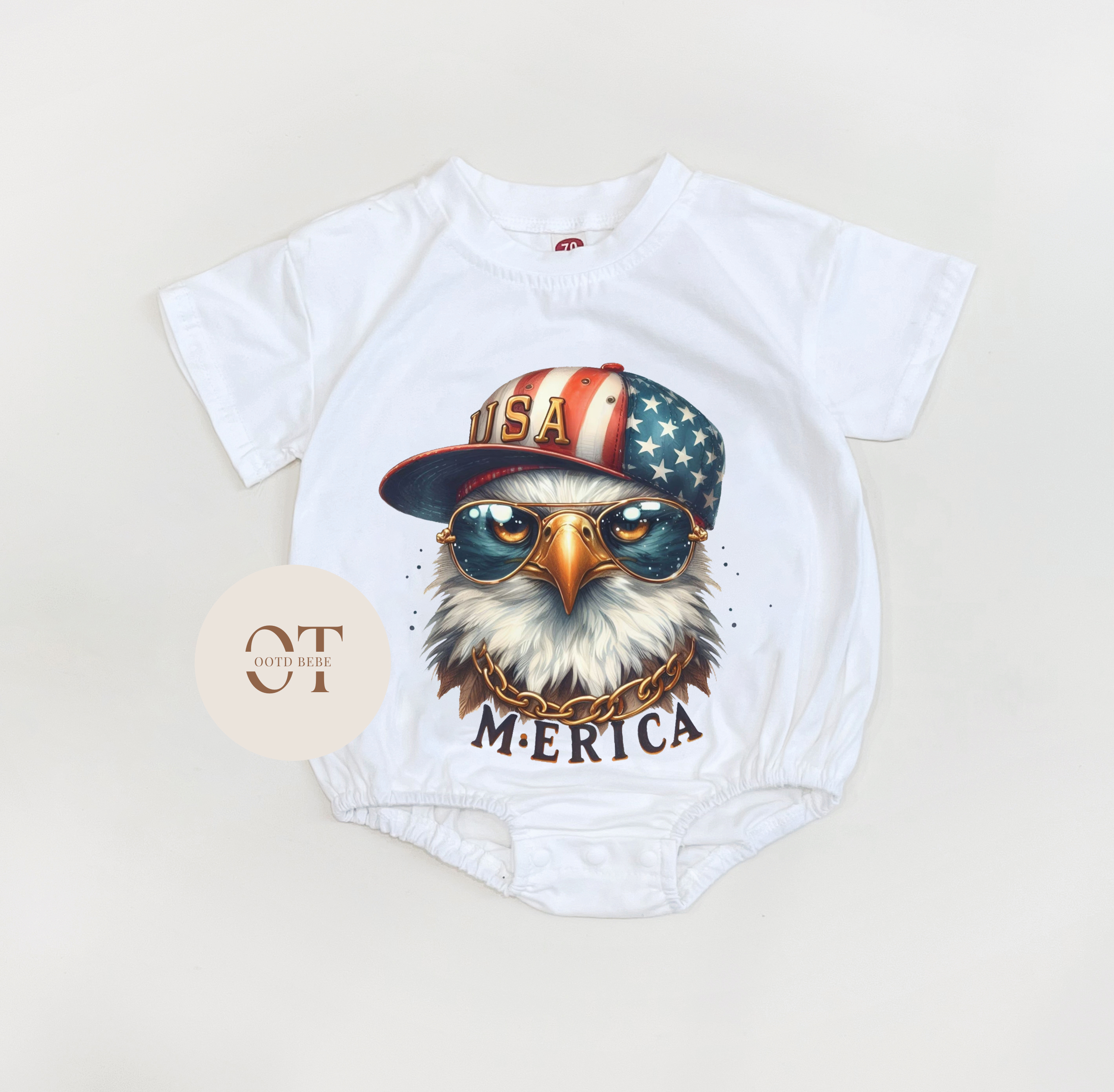 Baby Eagle 'Merica Romper