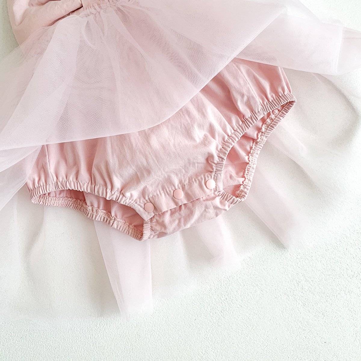 Baby Girl Bowknot Gauze Romper