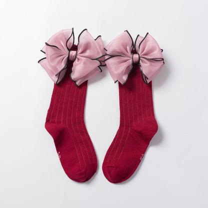 Bowknot Thin Children Socks-visikids