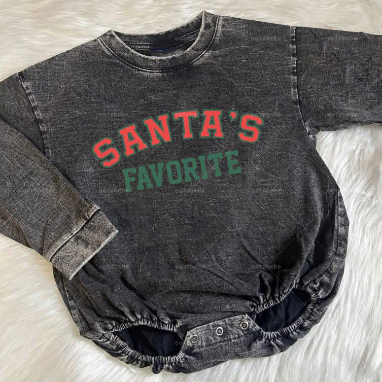 Baby Santa's Favorite Romper