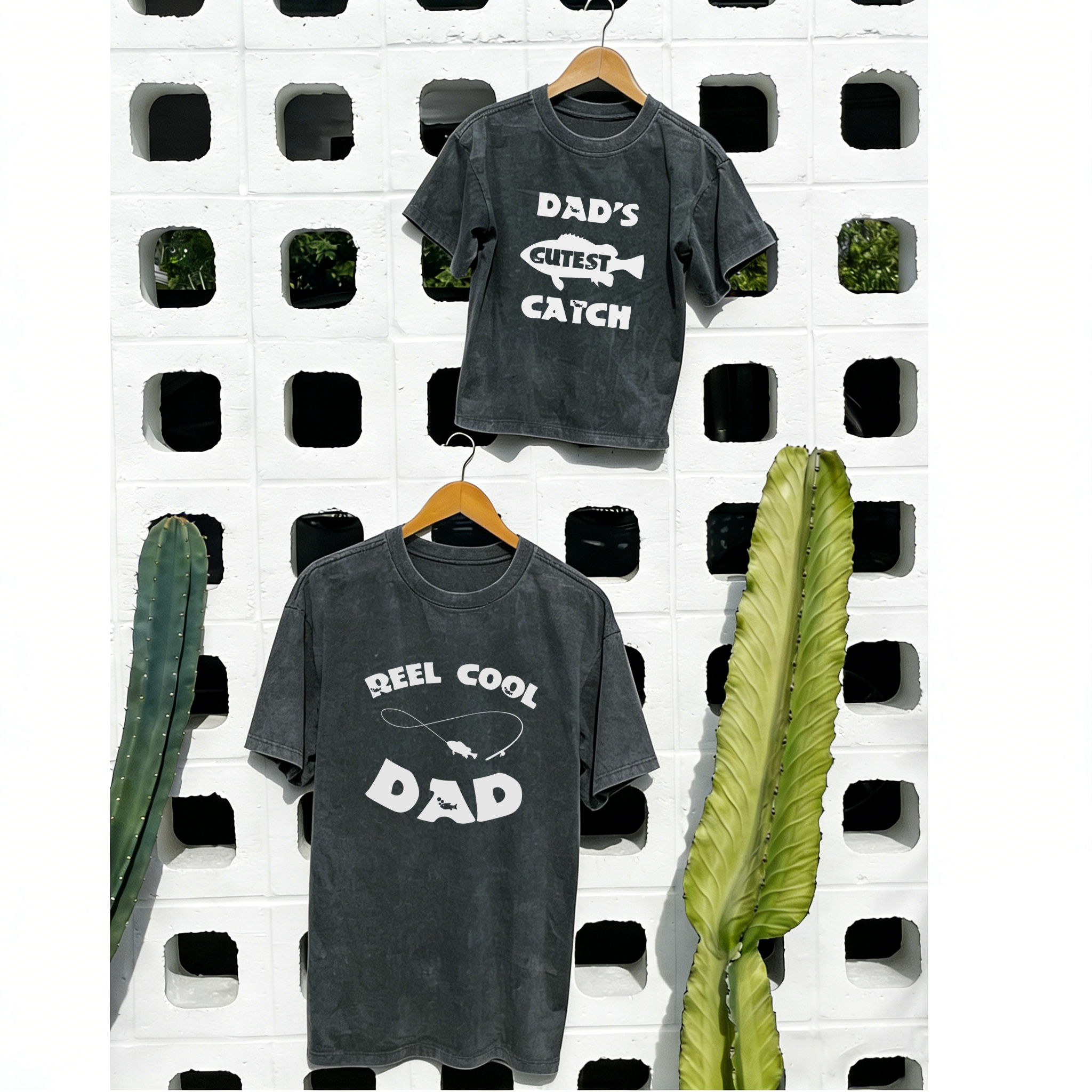 Reel Cool Dad & Dad's Cutest Catch Matching Clothing