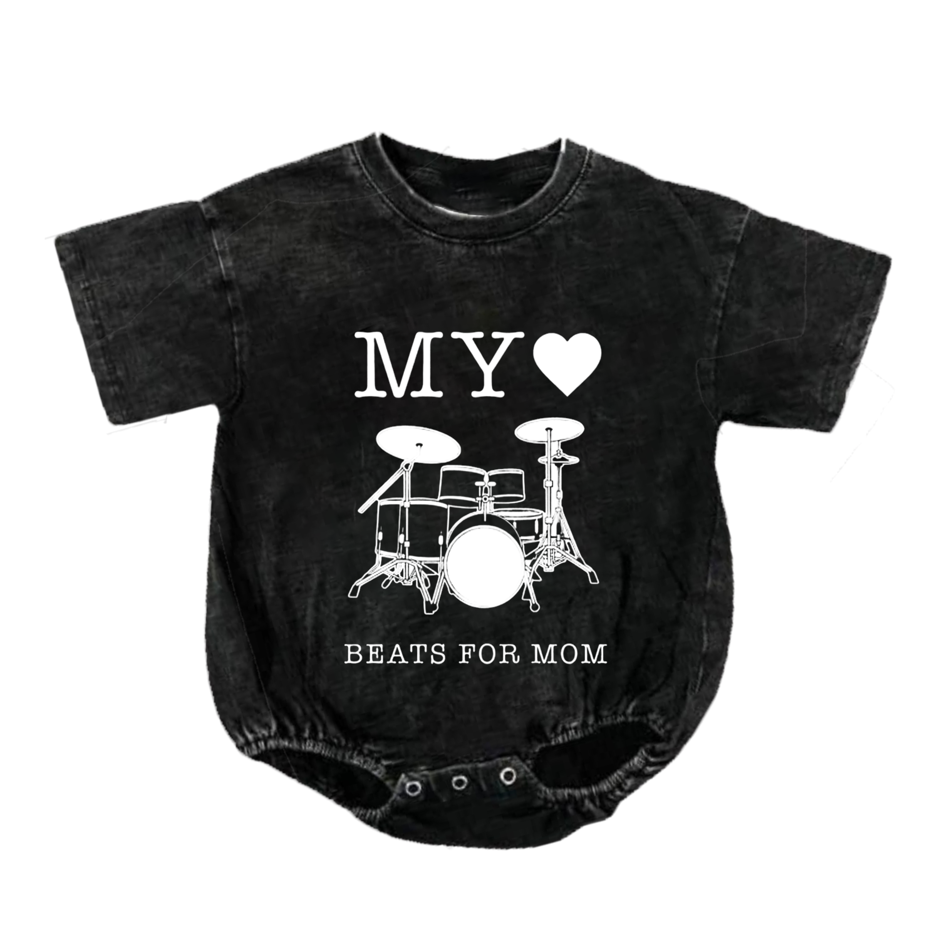 Baby My Heart Beats For Mom Romper