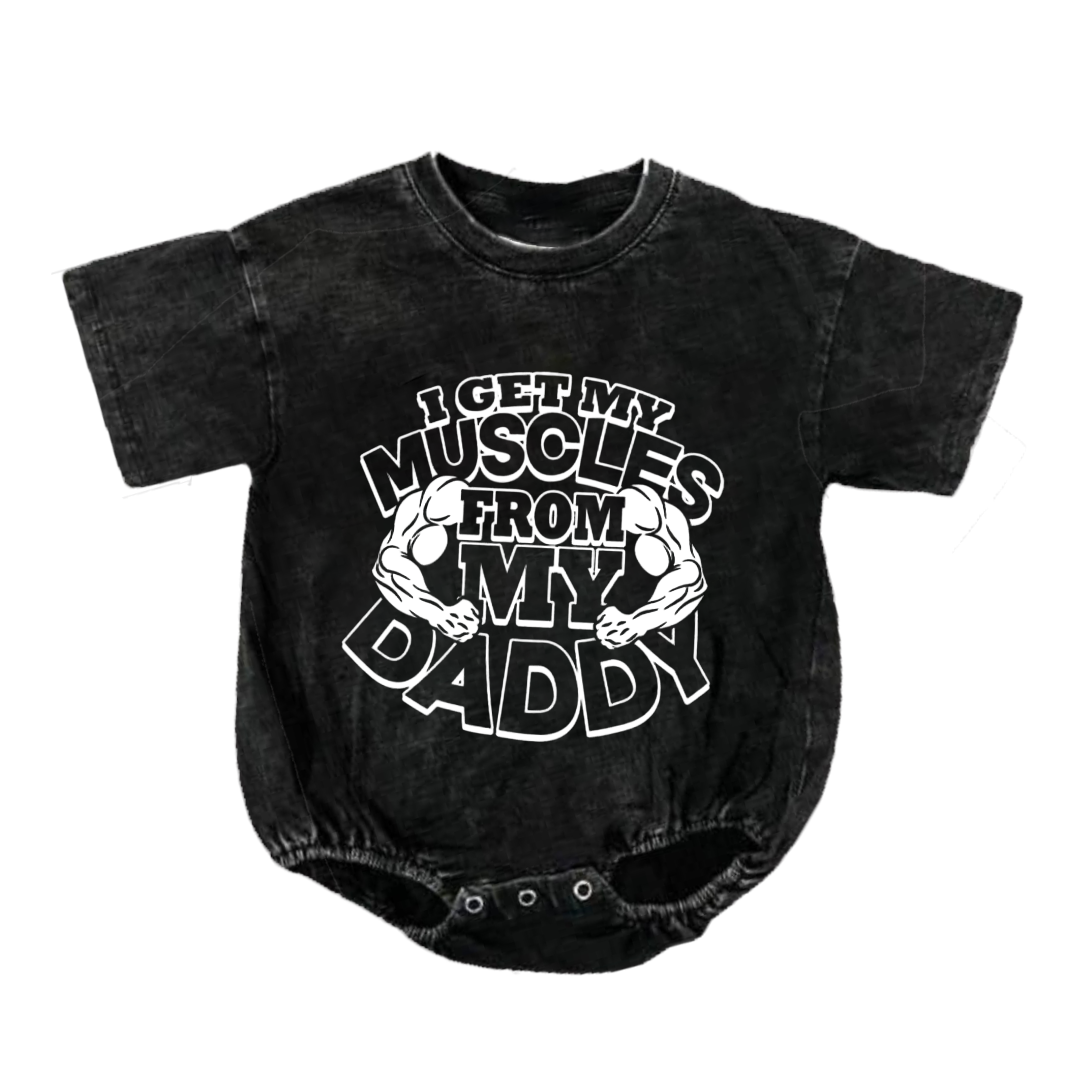 Baby I Get My Muscles From My Daddy Romper