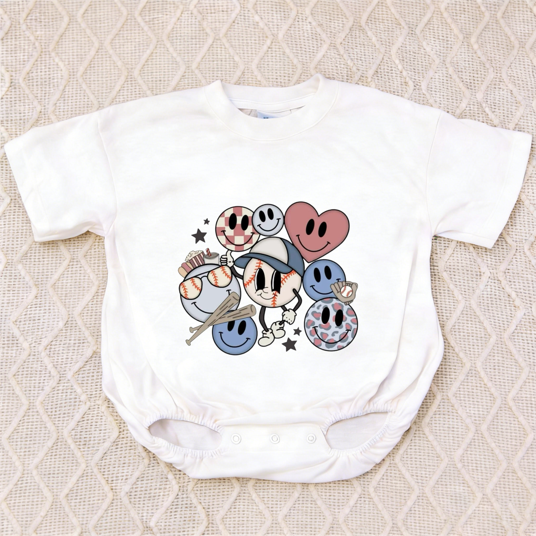 Baby Baseball Bubble Romper