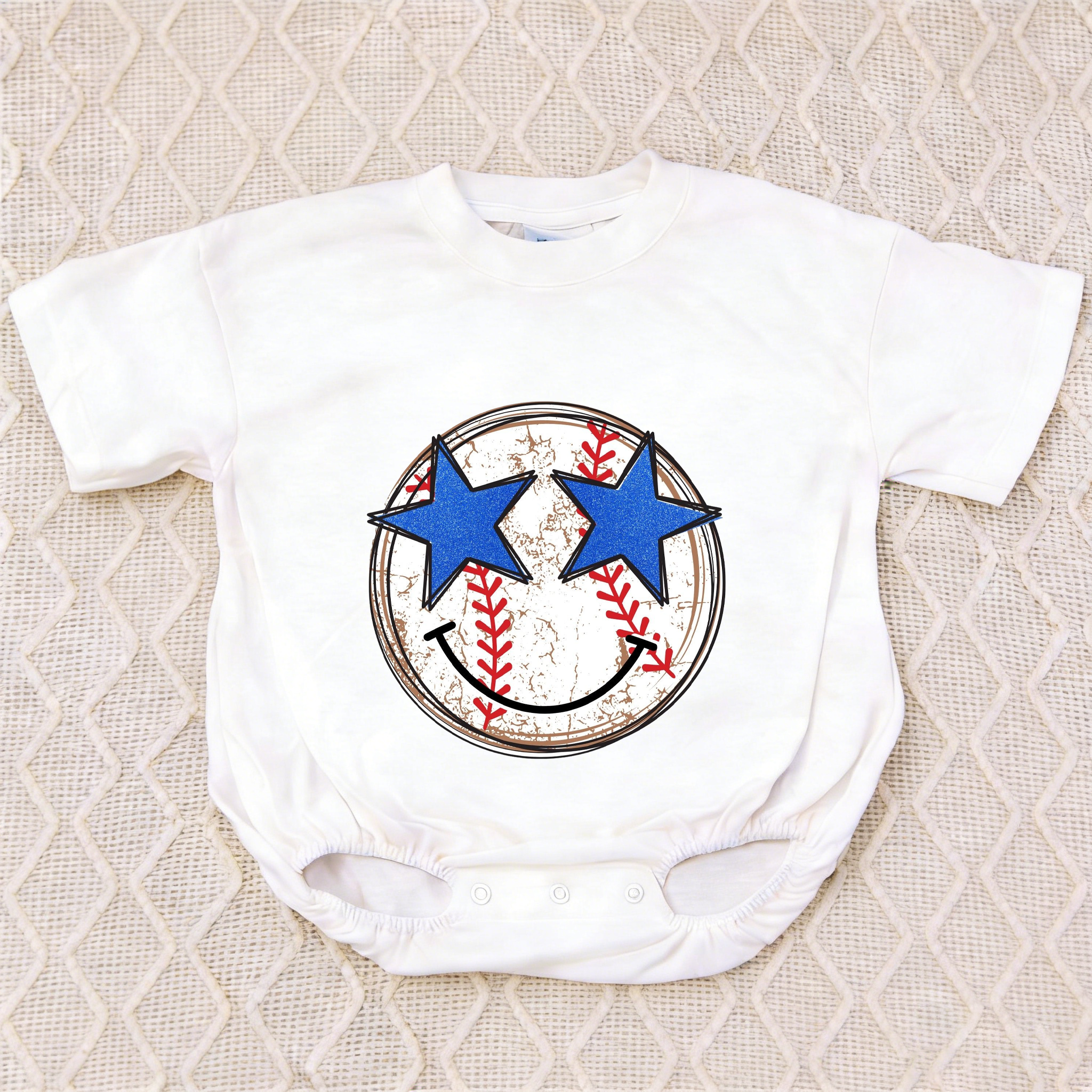Baby Baseball Bubble Romper