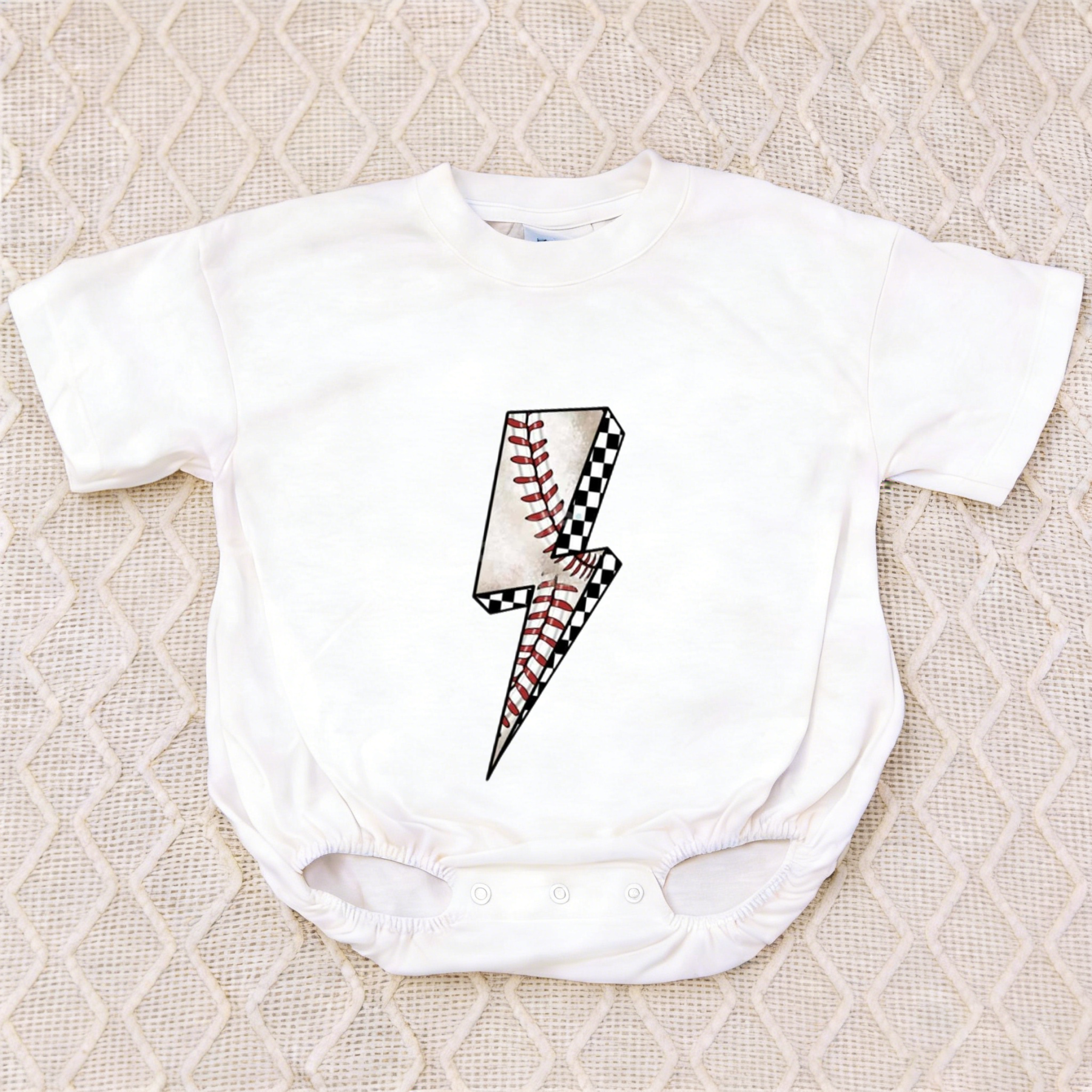 Baby Baseball Bubble Romper