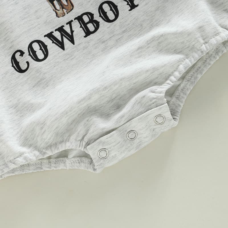 Baby Cowboy Color Block Romper