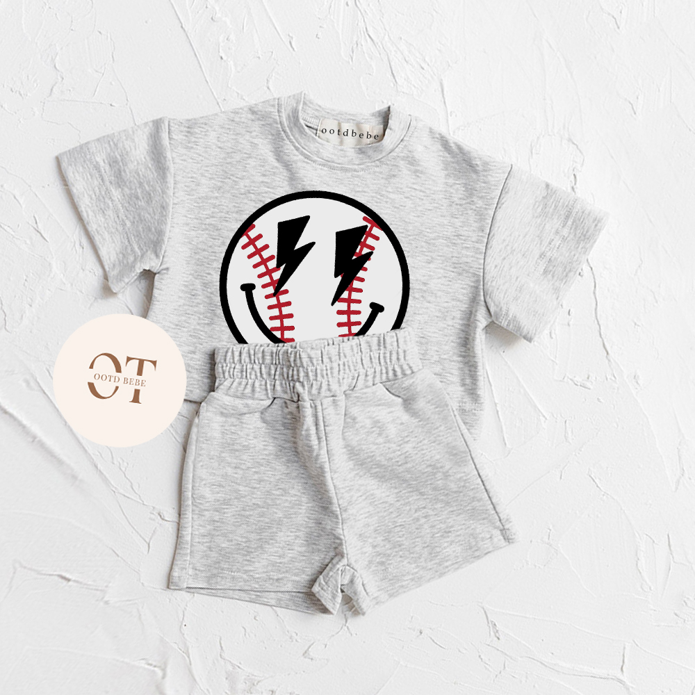 Toddler Baseball Happy Face Set