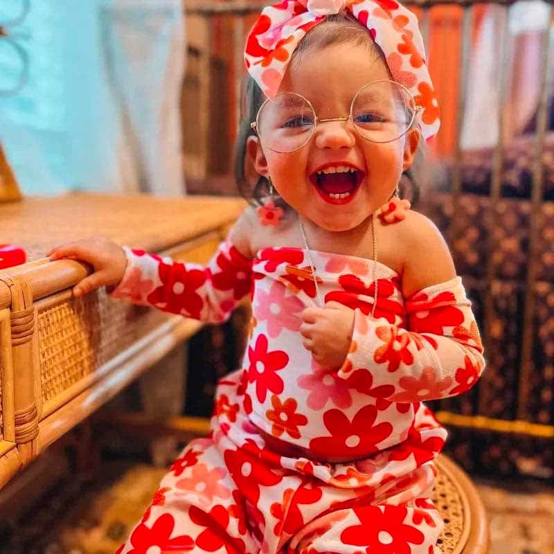 3-Piece Baby Flower Print Set