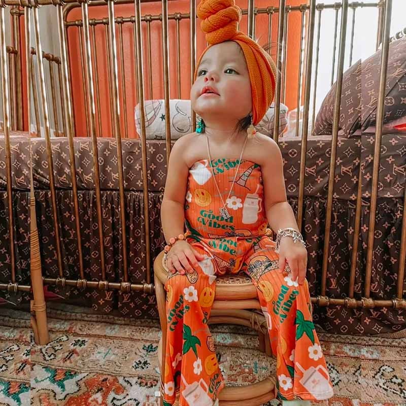 Baby Girl Print ROMPER.