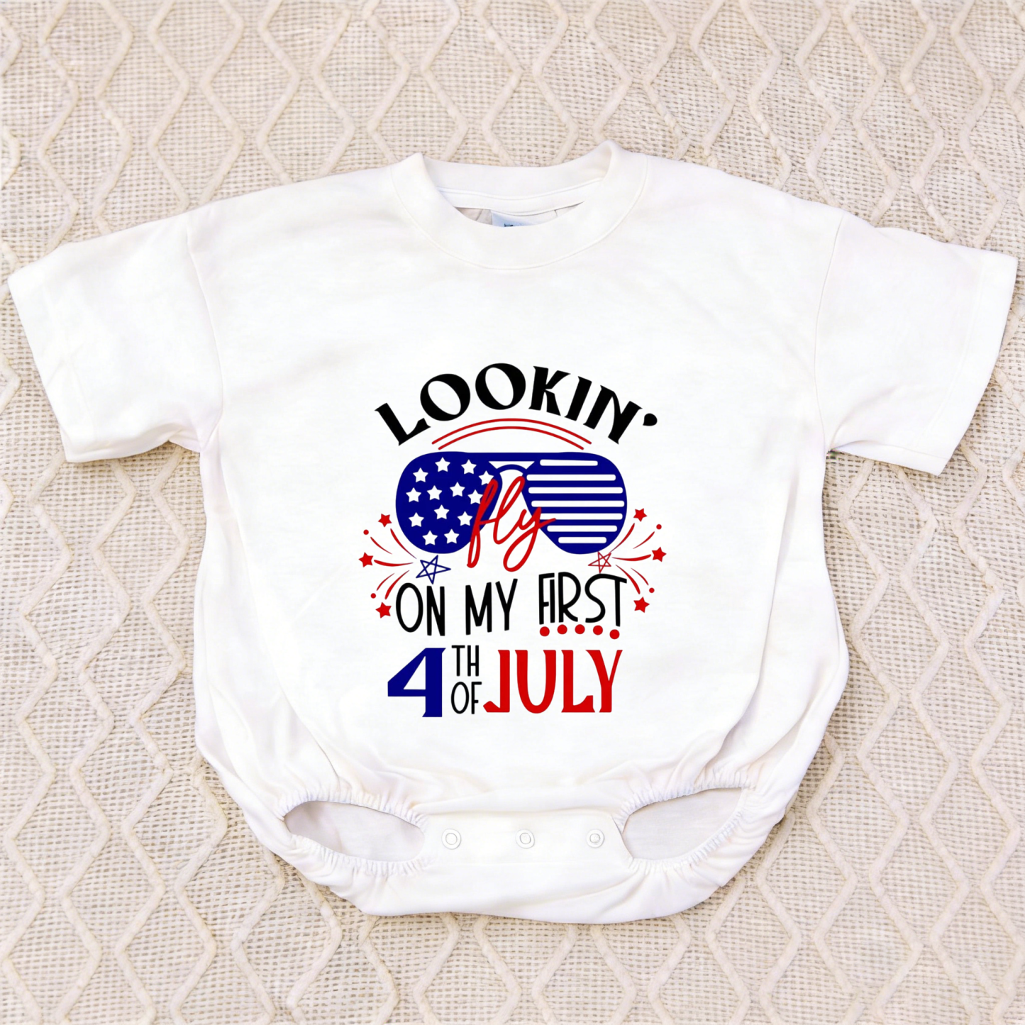 Baby My First 4th Of July Romper