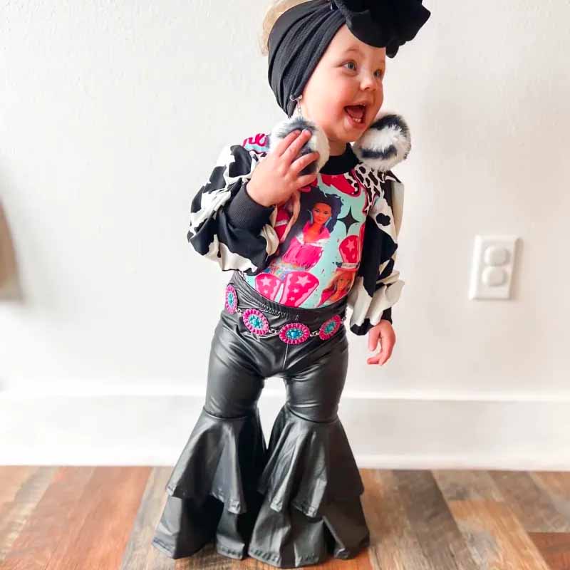 2-Piece Barbie Print Set.