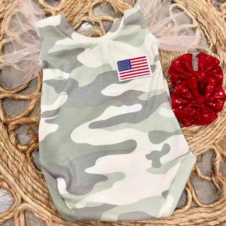 Baby Camouflage Festival Romper