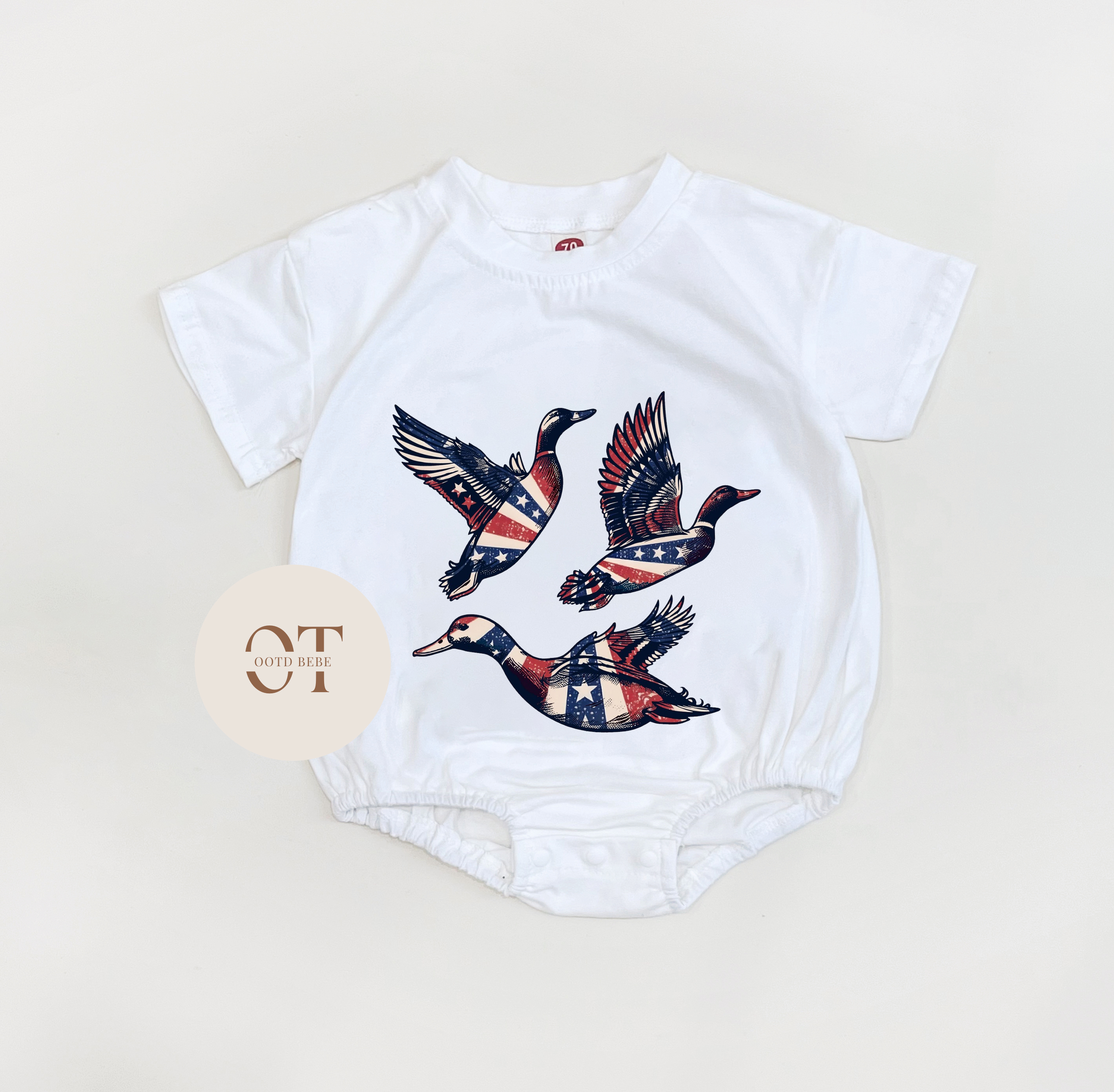 Baby Independence Day Duck Romper