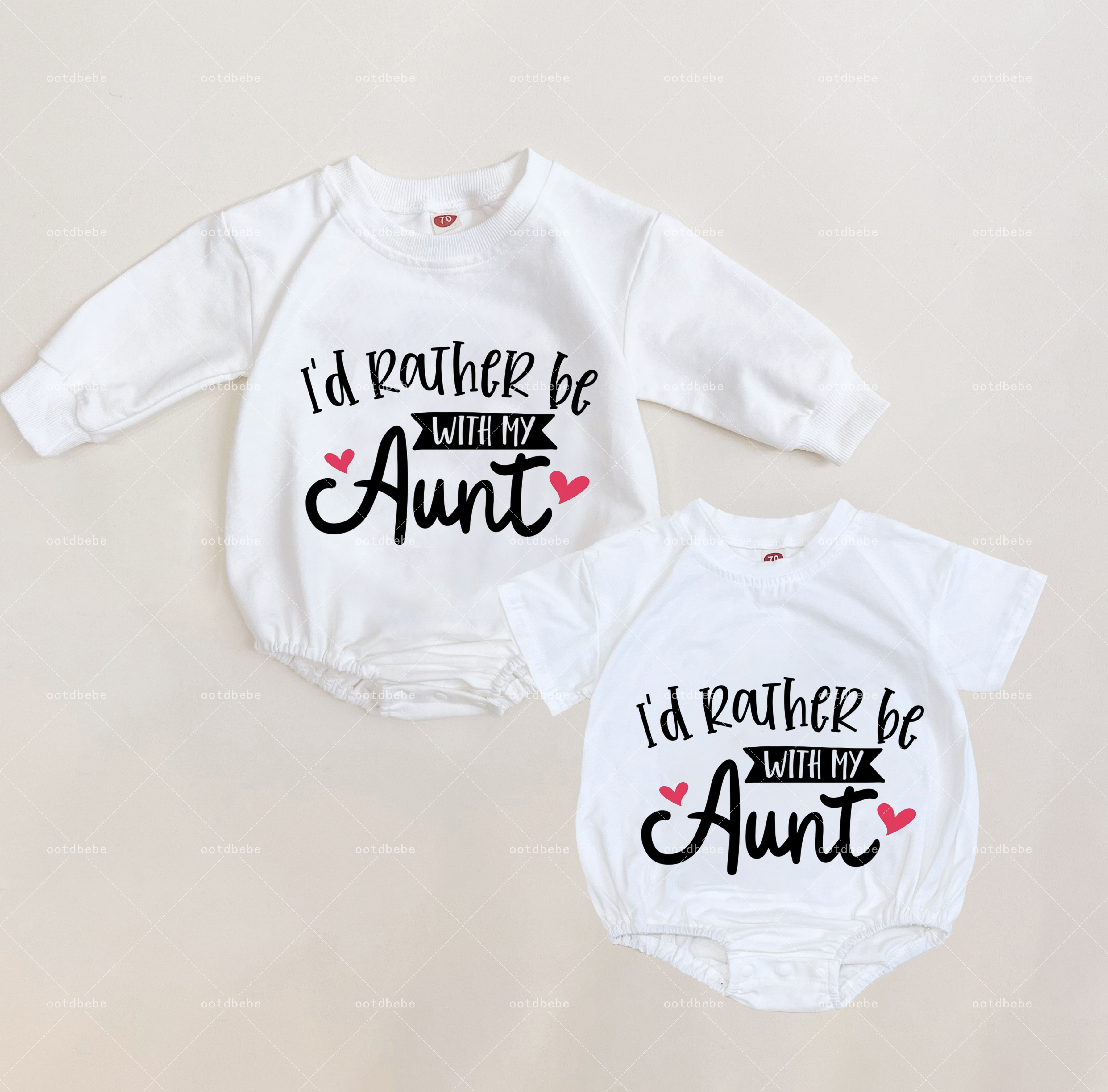 Baby I'd Rather Be With My Aunt Romper