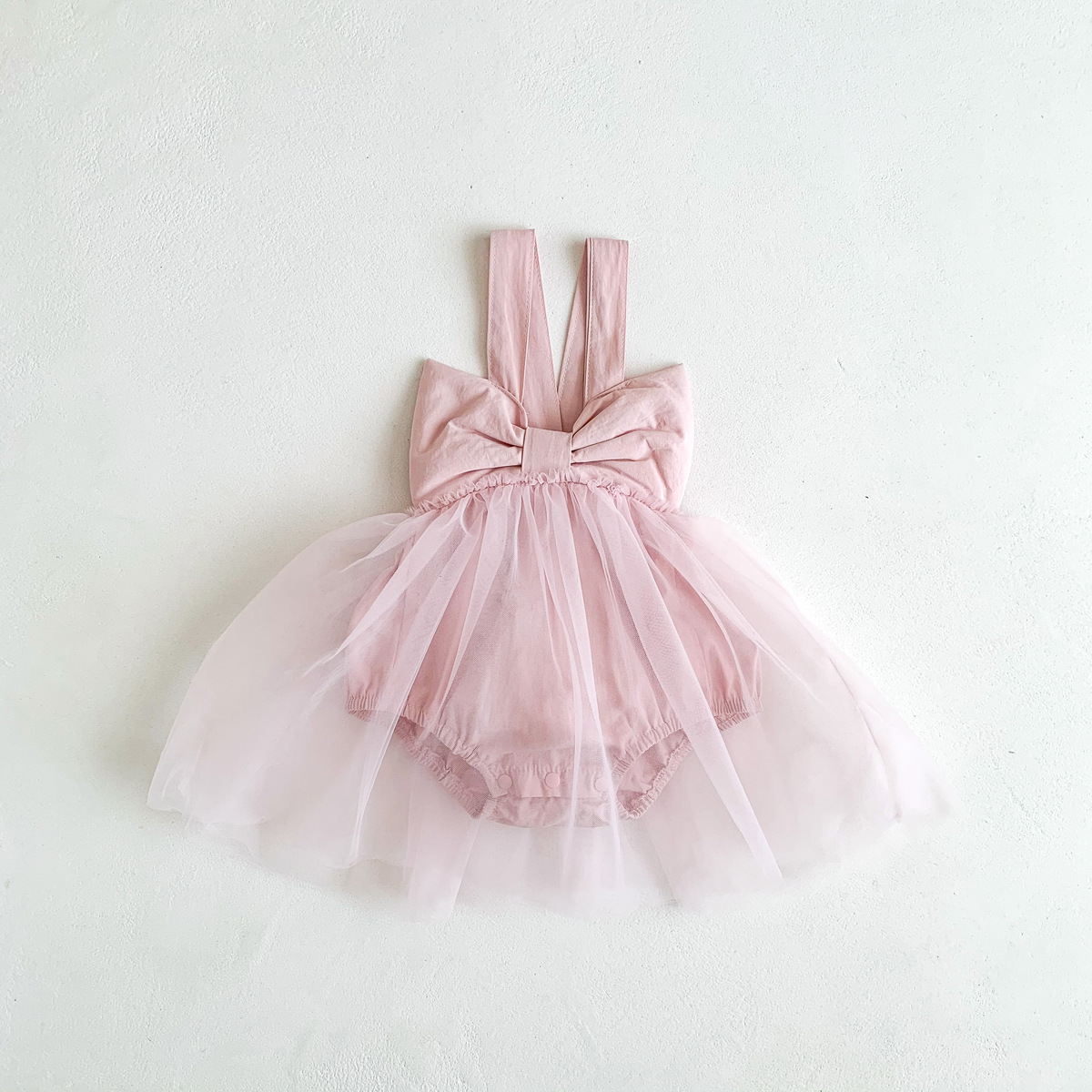 Baby Girl Bowknot Gauze Romper