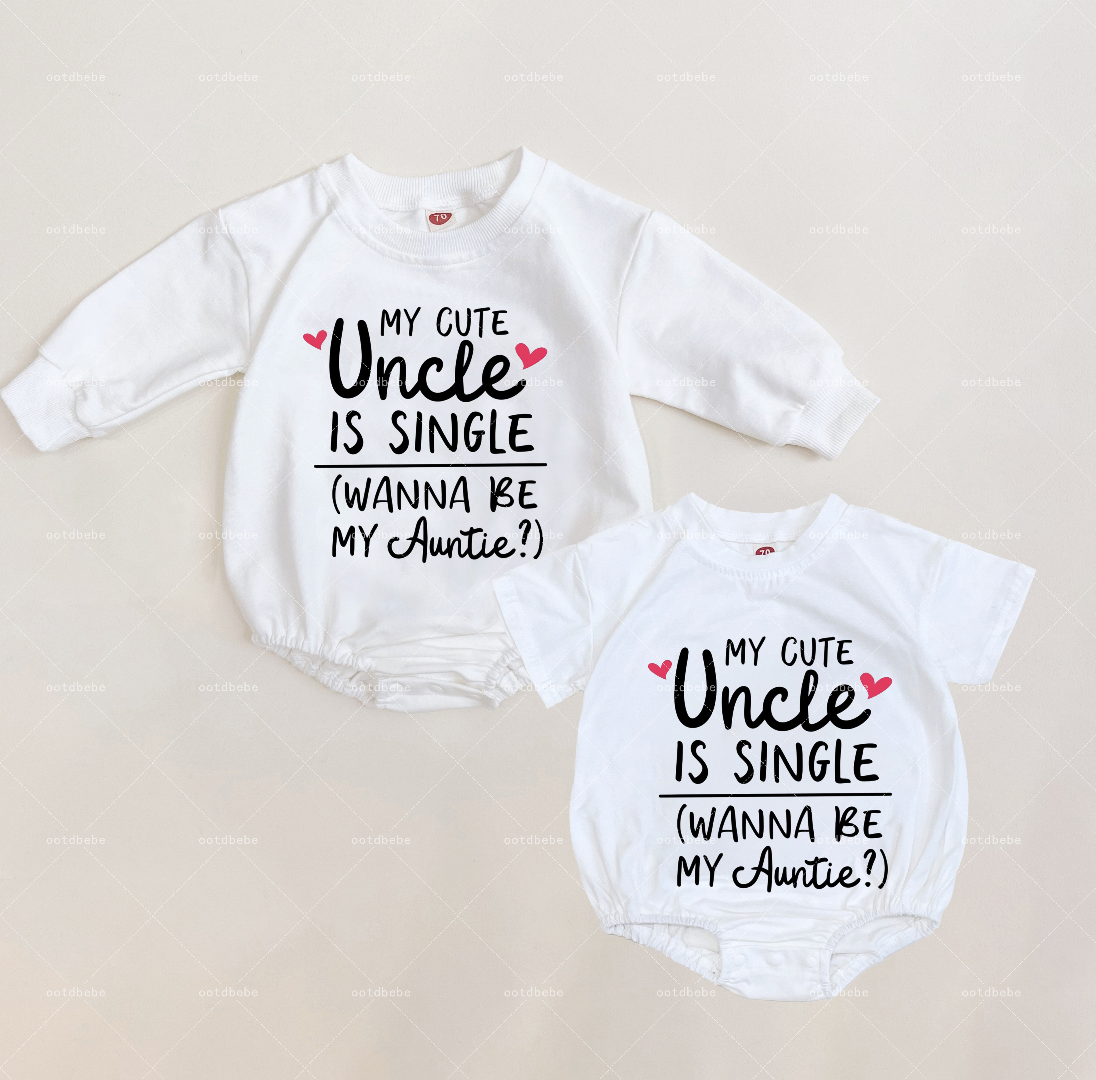 Baby My Cute Uncle Is Single Wanna Be My Auntie Romper